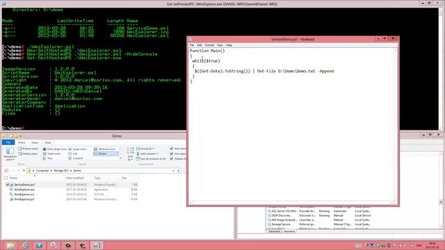 Running PowerShell scripts as a real Windows Service! смотреть онлайн