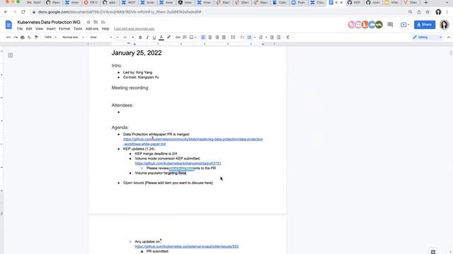 Kubernetes SIG Storage - Data Protection Workgroup Bi-Weekly Meeting 20220126 смотреть онлайн