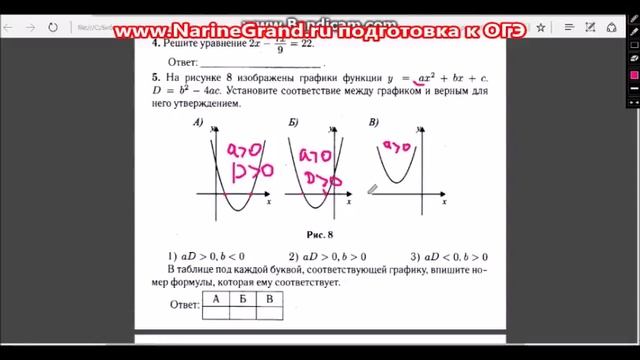 Подготовка к ОГЭ по математике задание 5. (Математика огэ, решение реальных вариантов) смотреть онлайн