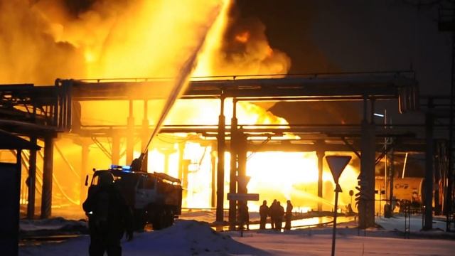 Расследование аварии РТН: пожар Рязанская НПК компания Роснефть 12 февраля 2014 смотреть онлайн