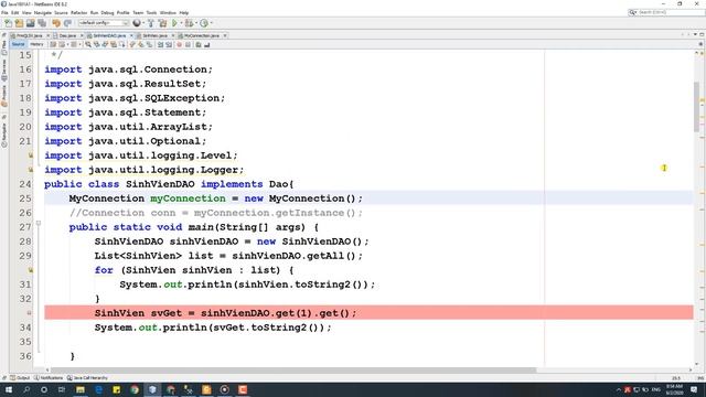 40. Code lớp DAO theo desig pattern, test các các hàm trong lớp DAO trước khi sử dụng смотреть онлайн
