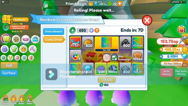 Clicker Mining Simulator Update 21 New Rainbow Crystal Necklace Event , Main blacksmith and more смотреть онлайн