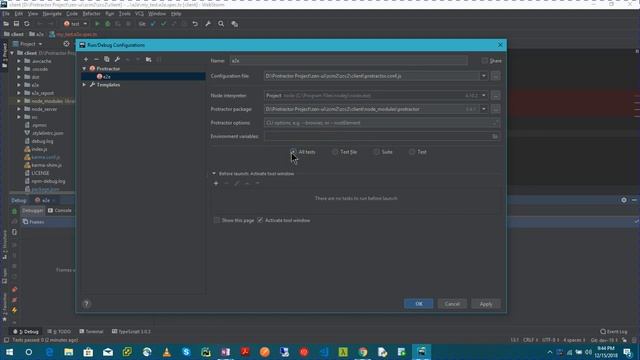 Debug e2e test cases in webstorm смотреть онлайн