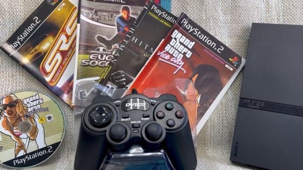 Sony PS2 Slim 77008 | Black | Игровые диск