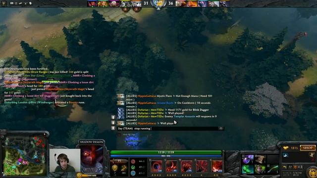 Dota 2 Purge plays Shadow Demon w/ Blitz смотреть онлайн