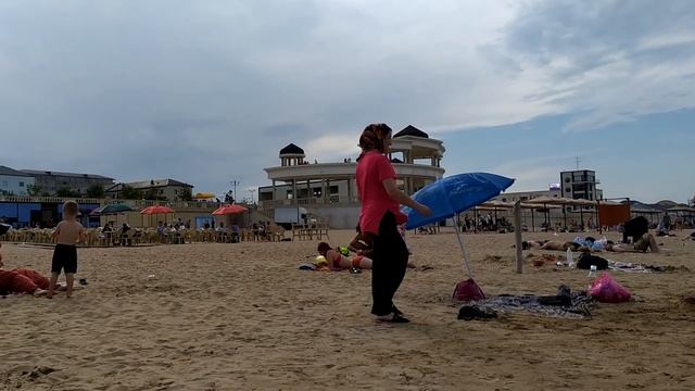 Центральный пляж Дербента, август 2021 | туризм в Дагестане смотреть онлайн