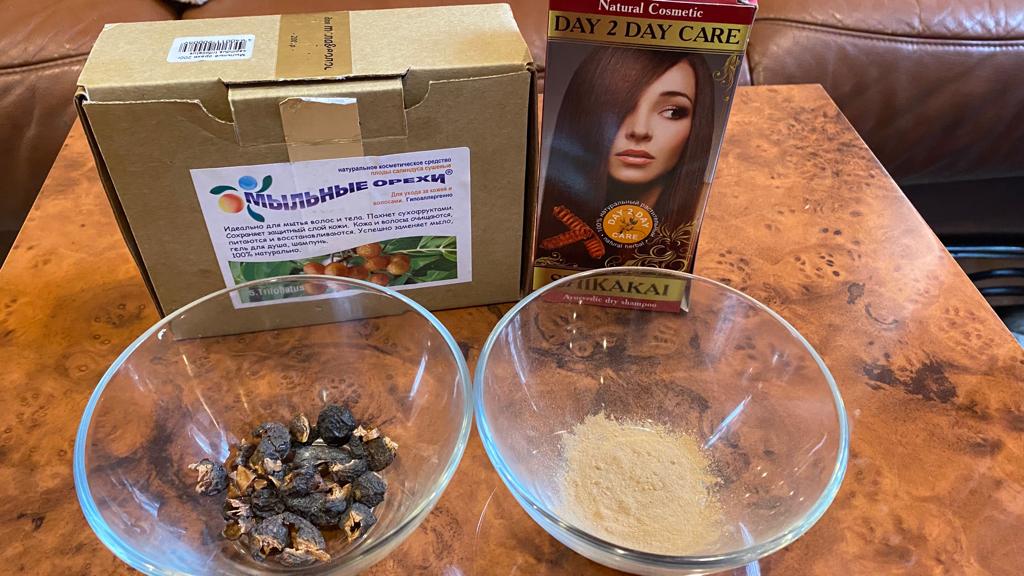 Мыльные орехи для мытья волос и не только. Сухой шампунь Шикакай. Мой отзыв. смотреть онлайн