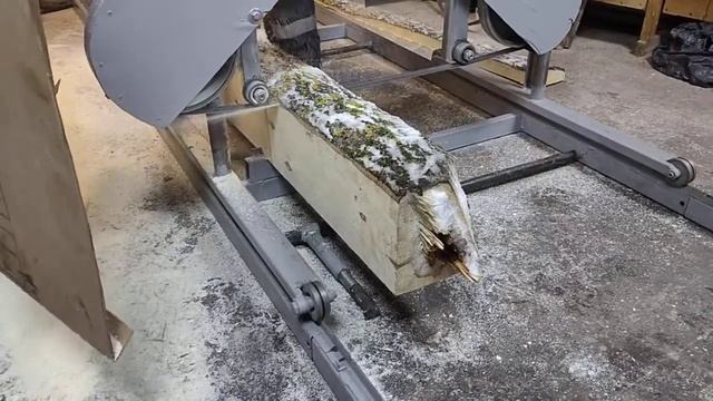 самодельная ленточная пилорама