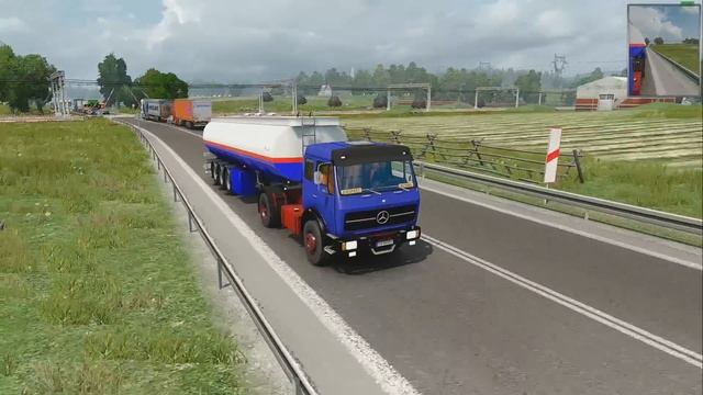 ETS2 1.28 public beta GreatPoland 1.2.0 Mercedes 1632 Gdansk - Warszawa смотреть онлайн