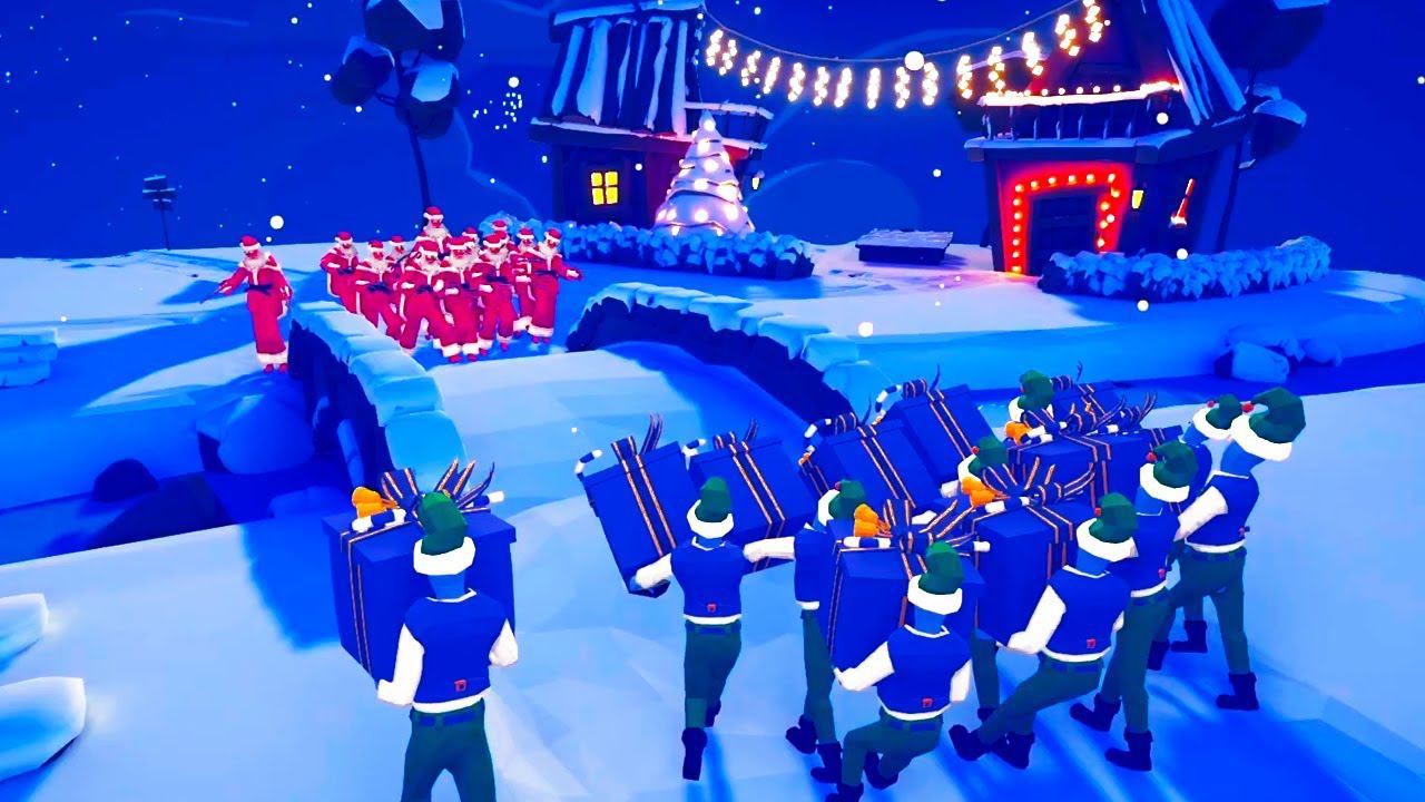 SANTA CLAUS TEAM vs PRESENT ELF TEAM | TABS - Totally Accurate Battle Simulator смотреть онлайн