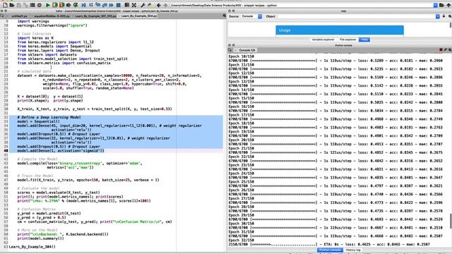 Learn By Example | How to use l1_l2 regularization to a Deep Learning Model in Keras смотреть онлайн