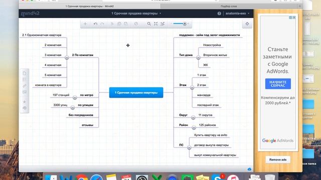 Инструкция по использованию Mind42.com | Анатомия SEO смотреть онлайн