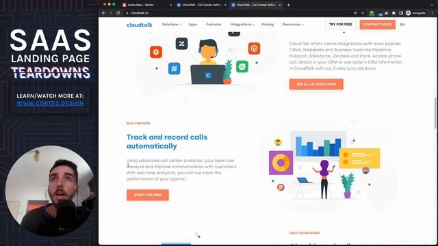 SaaS Landing Page Teardown: CloudTalk - A Weak Landing Page! смотреть онлайн