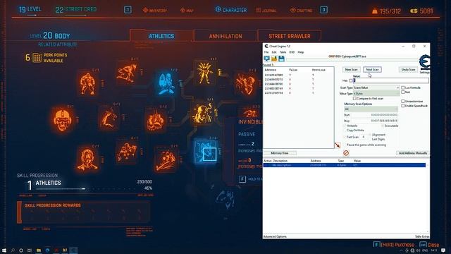 Cyberpunk 2077 Attribute Points and Perk Points | Cheat engine смотреть онлайн