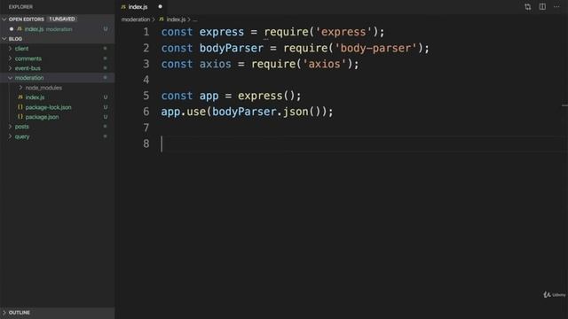 Creating the Moderation Service | Mini Microservices App Part 28 смотреть онлайн
