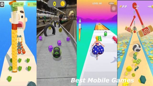 Sandwich Runner vs Going Balls vs Twerk Race vs Action Balls #38 I Satisfying Mobile Game смотреть онлайн
