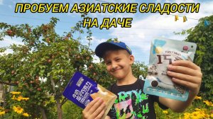 ПРОБУЕМ АЗИАТСКИЕ СЛАДОСТИ НА ДАЧЕ🌳🏡