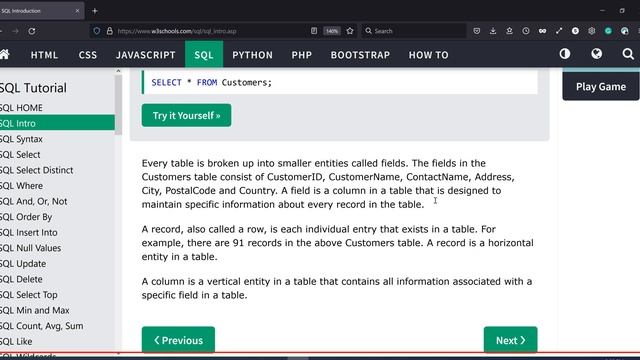 SQL Tutorial - Lecture 1