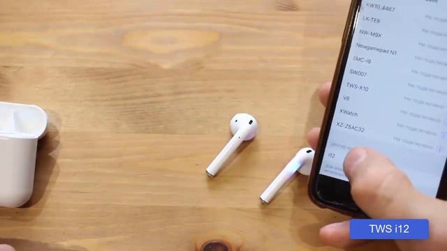 Беспроводные наушники TWS i 12 смотреть онлайн