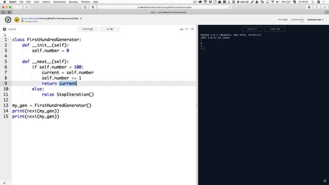 video9 2 Python generator classes and iterators смотреть онлайн