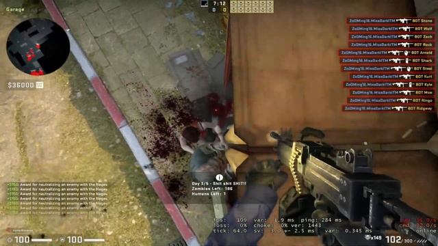 CS GO - Zombie Survival/Riot Mod - de_cache - Part 2 - Ozlin Info смотреть онлайн