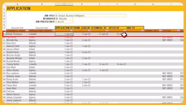 Free Recruitment Tracker Excel Template - An Effective Recruitment Tracking Tool смотреть онлайн