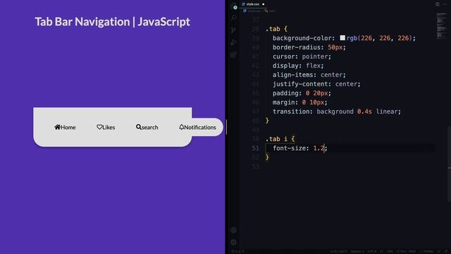 Tab Bar Navigation JavaScript смотреть онлайн