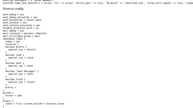 postfix/dovecot/roundcube: "Connection to storage server failed" смотреть онлайн
