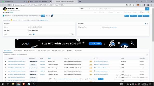BUG DE 0 BNB NA METAMASK??? - COMO RESOLVER смотреть онлайн