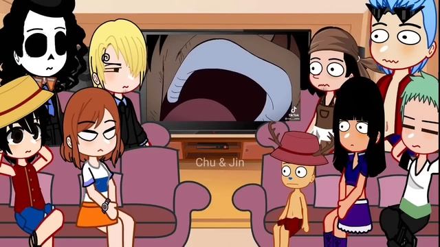 One Piece || Past Strawhats React to Luffy || gacha club смотреть онлайн