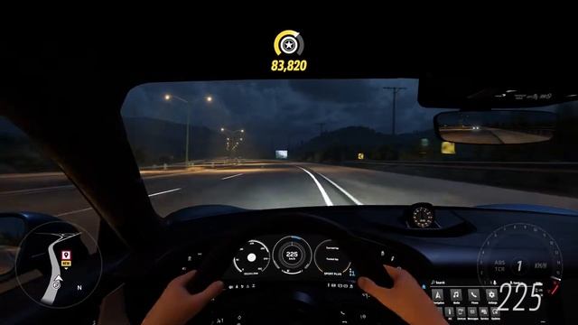 Forza Horizon 5 Gameplay / Porsche Taycan Turbo S top speed highway run смотреть онлайн