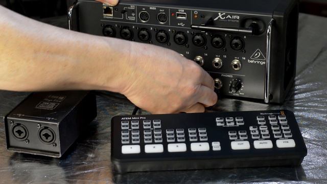 Atem Mini (Pro Iso) Connect Mixer To Atem Mic Input