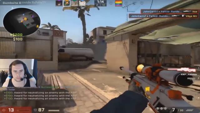 ЛУЧШАЯ ИГРА С AWP от PRO ИГРОКОВ 2017 | AWP HIGHLIGHT