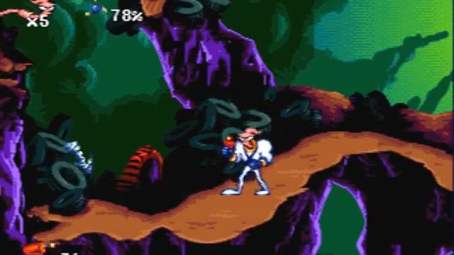 Earthworm Jim - эпическая игра от Sega смотреть онлайн