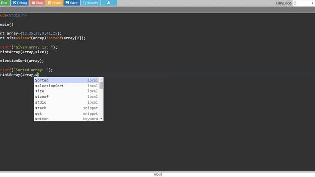 Selection Sort Algorithm | Data structure | Implementation in C and Python смотреть онлайн