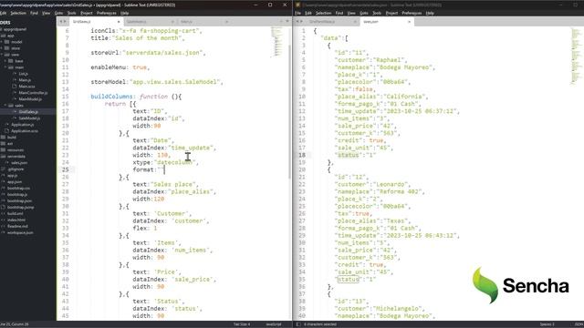 Sencha ExtJS GridPanel essentials and and how to configure it in our JS applications смотреть онлайн