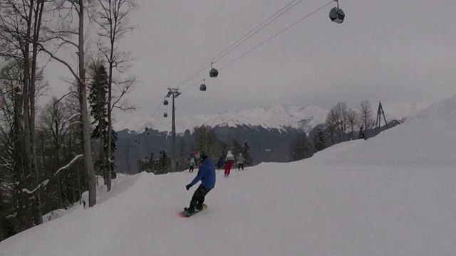 Роза Хутор. Дениска катит 2023 полный спуск смотреть онлайн