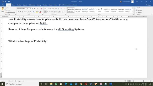 CORE JAVA tutorials || Demo - 4 || by Mr. Nageswar Rao On 26-02-2021 @9:30AM IST смотреть онлайн