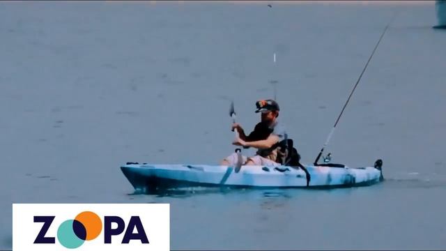 12ft/3.6m Solo Sit-on-top Fishing Kayak with Wheels смотреть онлайн