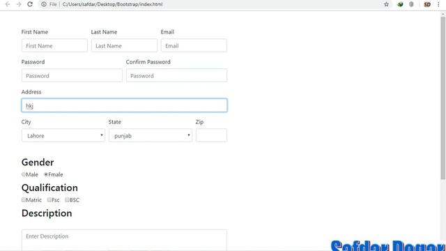 Create Complex Form Layout in Bootstrap 4| Part 20 - Bootstrap 4 Tutorial in Urdu/Hindi смотреть онлайн
