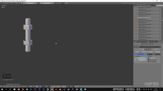 ПОДГОТОВКА УРАЛ-4320 LOW POLY TO HIGH POLY В BLENDER