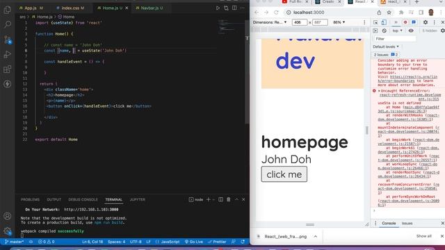 Complete React Tutorial #8 Using State (useState hook) смотреть онлайн