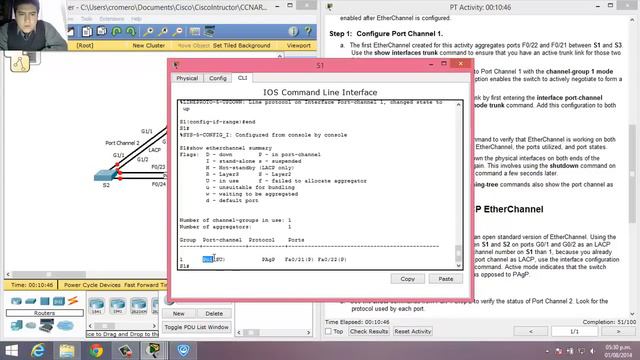 4.2.1.3 - 3.2.1.3 Packet Tracer - Configuring EtherChannel смотреть онлайн