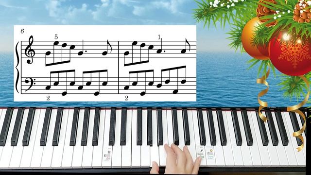 #jinglebells Jingle bells на ПИАНИНО ЛЕГКО и ПРОСТО за 20 минут +НОТЫ РАЗБОР смотреть онлайн