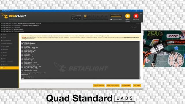 How to Download CLI Settings for your Betaflight Drone смотреть онлайн