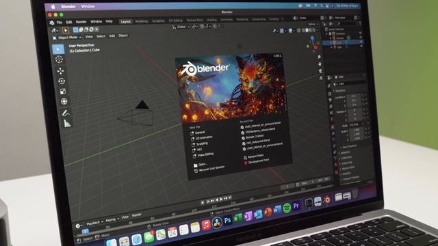 BLENDER Running on the NEW M1 Macs (CPU & RAM Usage, Thermals, Rendering, Performance) смотреть онлайн