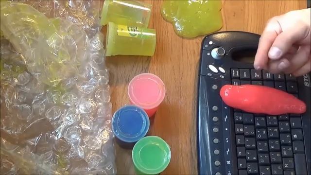 Посылка с Aliexpress лизун чистка клавиатуры за 1.5$ смотреть онлайн