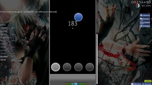 osu!mania | Unravel - TK смотреть онлайн
