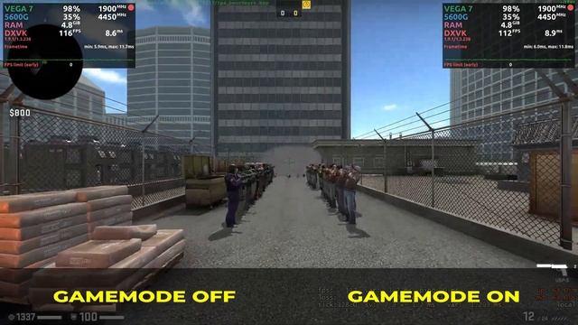 Linux Gaming - Gamemode OFF vs ON - CS GO - Ryzen 5600G + Vega 7 смотреть онлайн