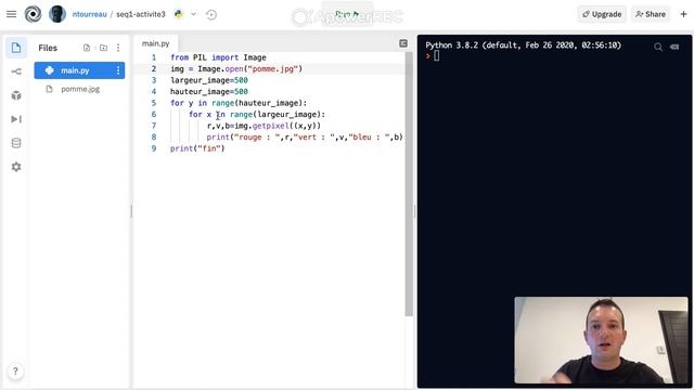 Lire la couleur de tous les pixels d'une image en python смотреть онлайн